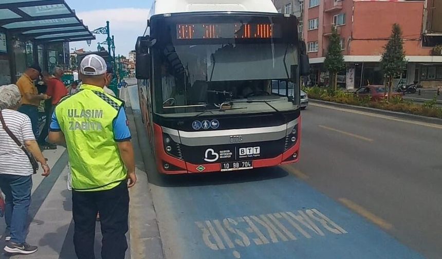 Balıkesir'de güvenli ve konforlu ulaşım için belediyenin denetimleri arttı