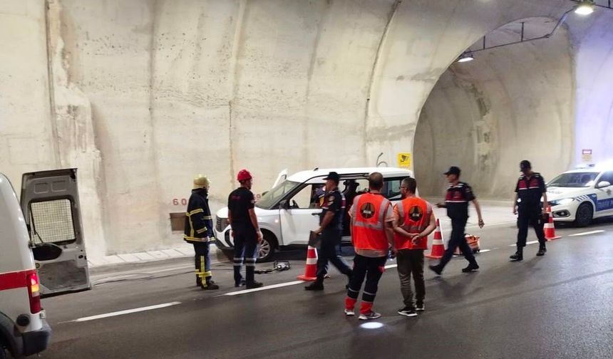 Assos Tüneli'nde örnek nitelikte trafik tatbikatı
