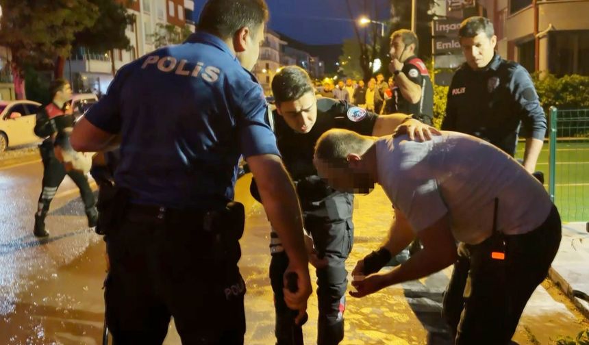 Aksaray'da dehşet anları: Kahraman polisten hayati müdahale