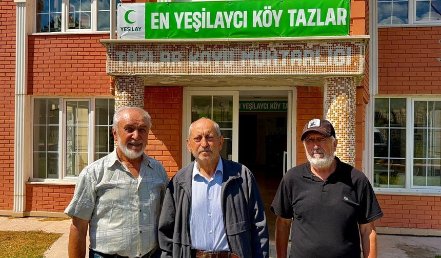 Bu köyde Yeşilay tarzı yaşam ilgi çekiyor