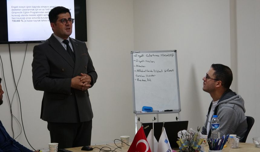 Erzurum'da engellilere örnek destek