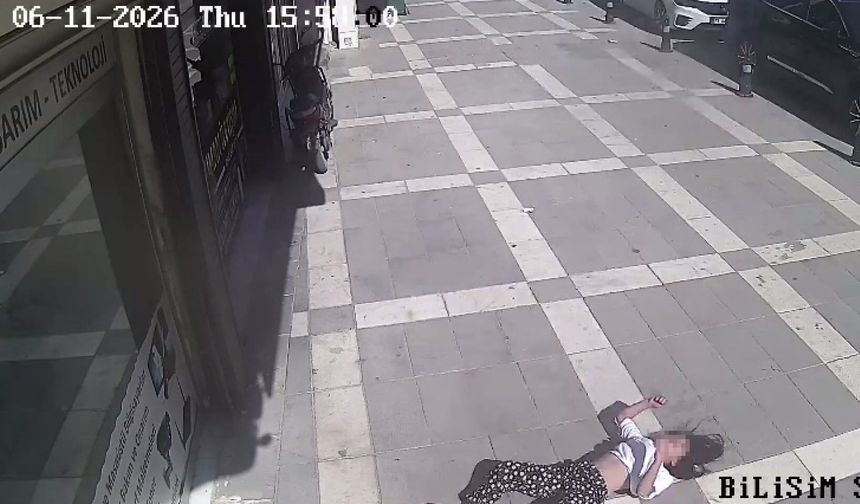 Dehşete düşüren anlar: 13 yaşındaki kız çocuğu ikinci kattan betona düştü!