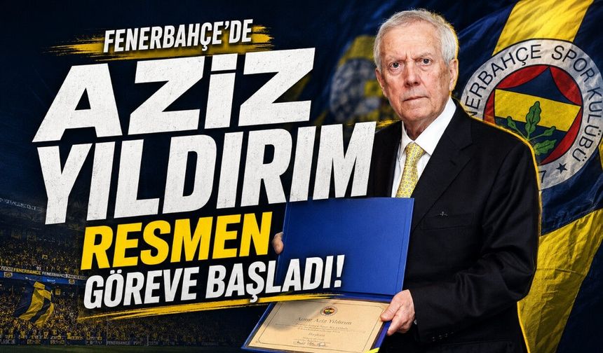 Aziz Yıldırım resmen göreve başladı! Fenerbahçe'de mazbata töreni yapıldı