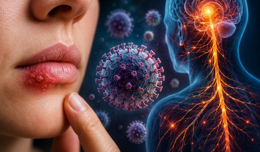 Bir kez bulaşıyor, yıllarca kalıyor: Herpes virüsü nedir? Uçuk neden tekrar tekrar çıkar?