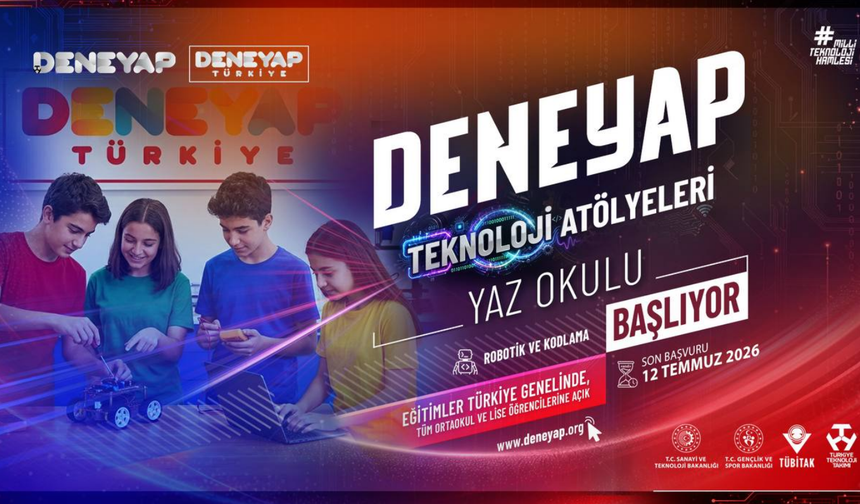 Yaz tatilinde teknoloji öğrenmeye var mısın? Bakanlık duyurdu: DENE YAP başlıyor!
