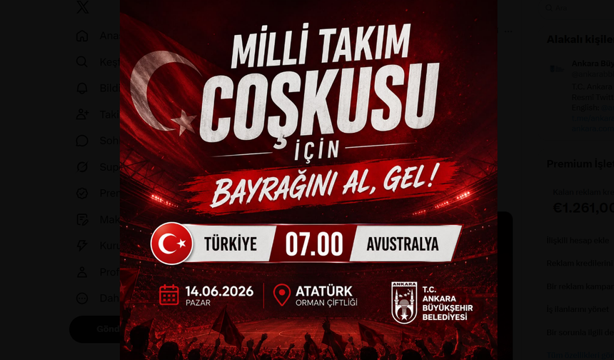 Gözler, pazar gününde! Milli maç heyecanı Ankara’da dev ekranda yaşanacak!