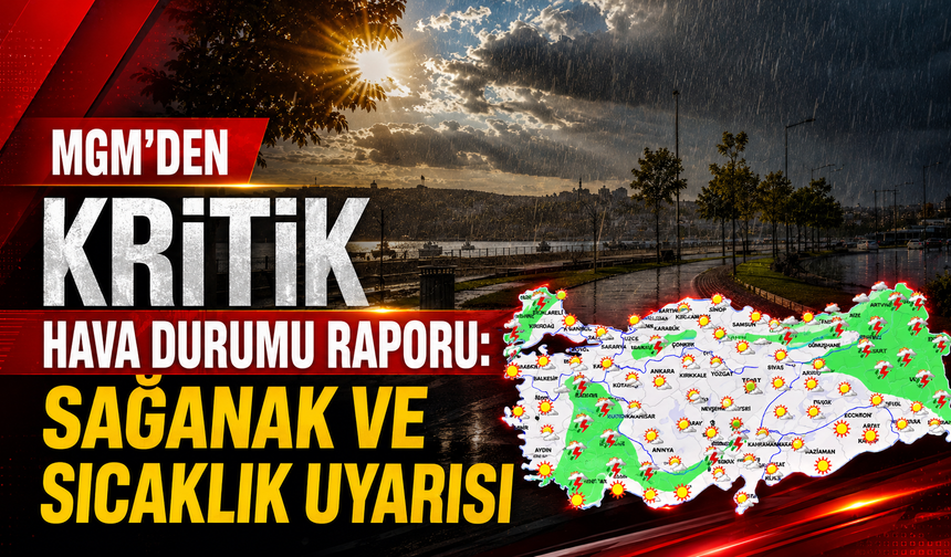 MGM'den kritik hava durumu raporu: Sağanak ve sıcaklık uyarısı