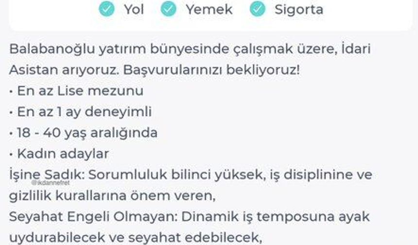 İş ilanında, kadın çalışandan talep edilen giyim şartı şoke etti