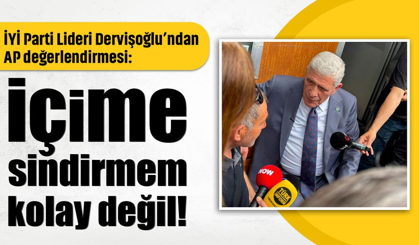 İYİ Parti Lideri Dervişoğlu’ndan AP değerlendirmesi: İçime sindirmem kolay değil!