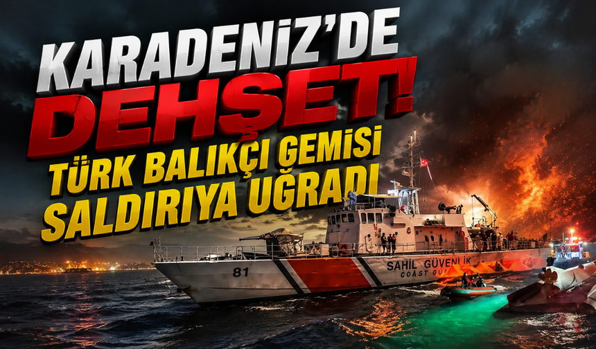 Karadeniz'de dehşet: Türk balıkçı gemisi saldırıya uğradı