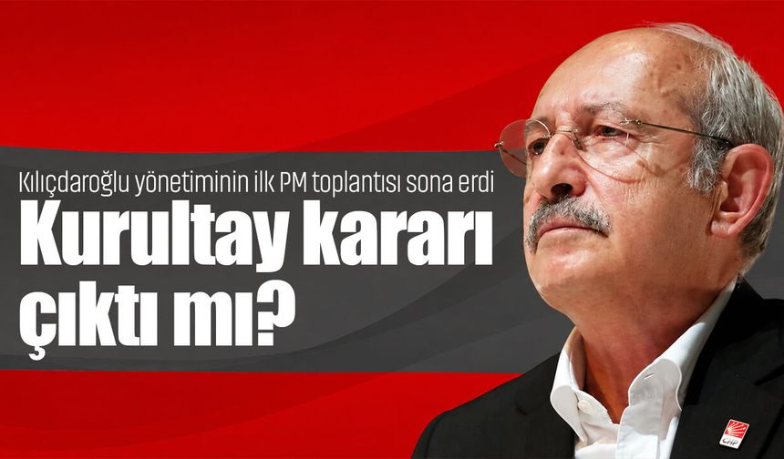 PM toplantısı sona erdi! CHP Sözcüsü Müslim Sarı: "Olağan kurultay takvimi oluşturma kararı aldık"