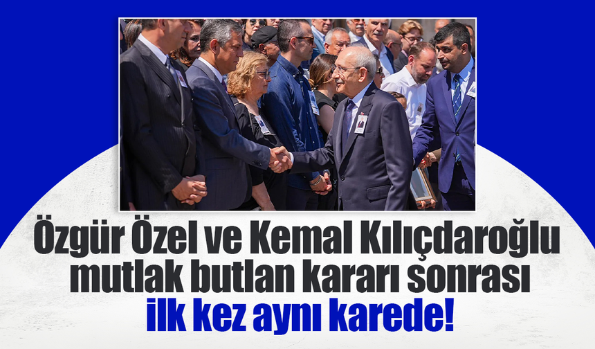 Özgür Özel ve Kemal Kılıçdaroğlu tokalaştı