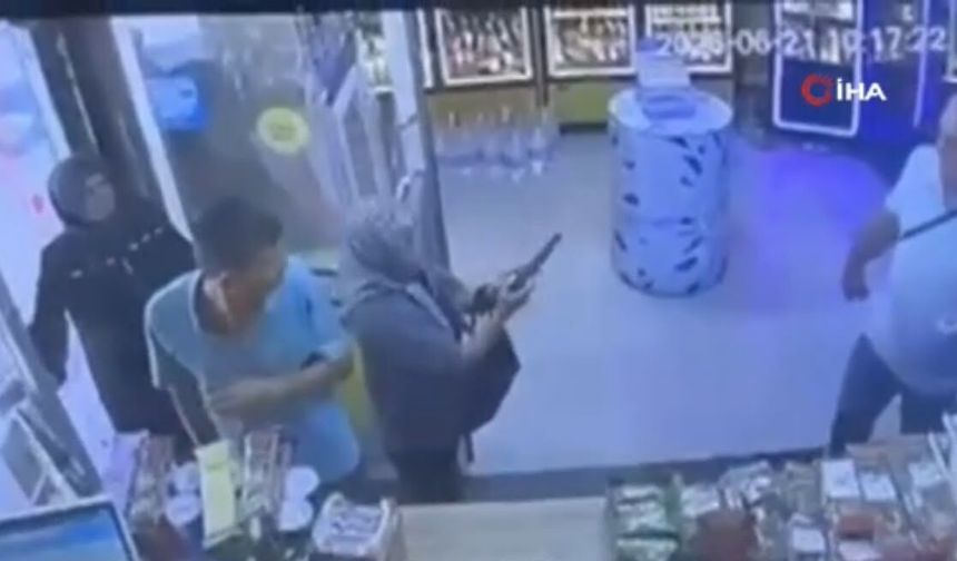 Kocasını vurmak isterken silah tutukluk yaptı: O anlar kamerada