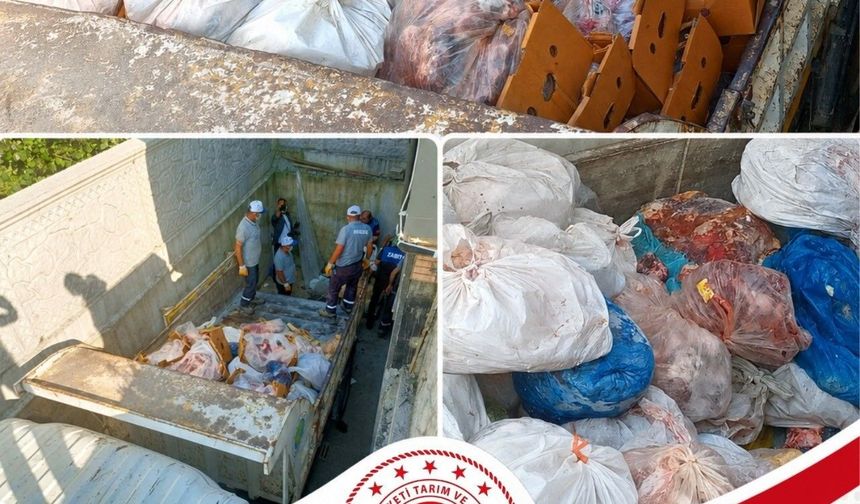 Sucuk işletmesine şok baskın: 5,5 ton ete el konuldu
