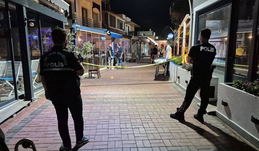 Bodrum'da restoranda silahlı infaz! Tuvaletten dönerken vuruldu