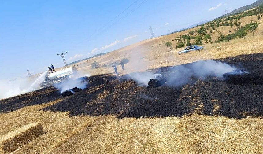 Sinop'ta makine arızası yangın çıkardı