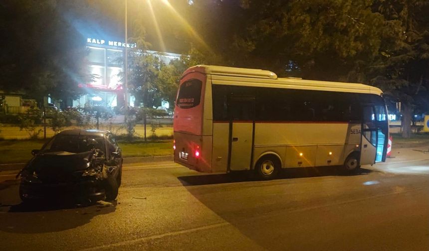 Isparta'da alkollü sürücünün korkutan kazası