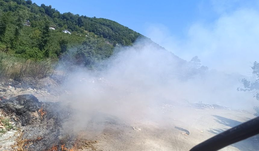 Zonguldak'taki çöplük yangını korkuttu