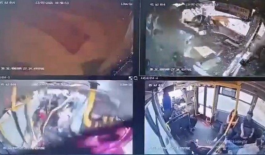 Manisa'daki ölümlü otobüs kazasının araç içi kamera görüntüleri ortaya çıktı