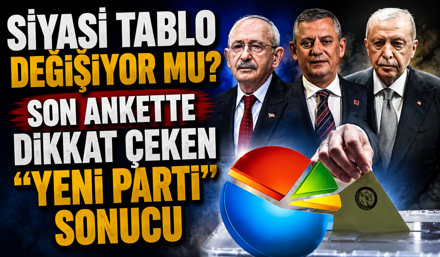 Siyasi tablo değişiyor mu? Son ankette dikkat çeken "Yeni Parti" sonucu