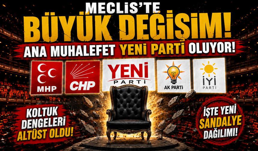 YENİ Parti’nin kuruluşuyla TBMM’de sandalye dağılımı değişiyor