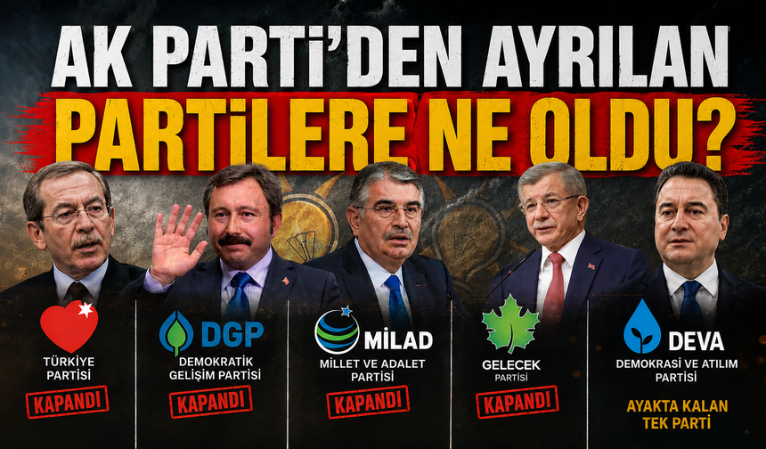 AK Parti'den ayrılan partilere ne oldu?