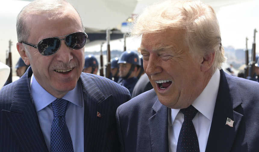 Trump ve Erdoğan'dan Ankara'da ilk kareler!