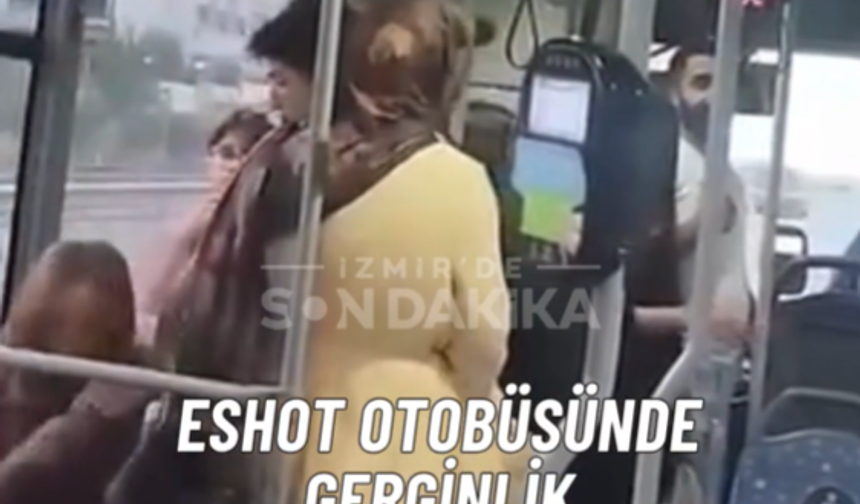 İzmir’de belediye otobüsünde gerginlik! Şoföre saldırı kamerada