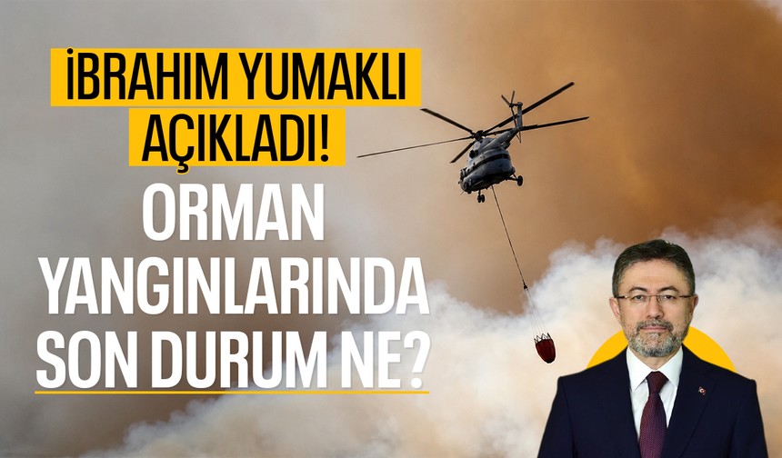 İbrahim Yumaklı açıkladı! Orman yangınlarında son durum ne?