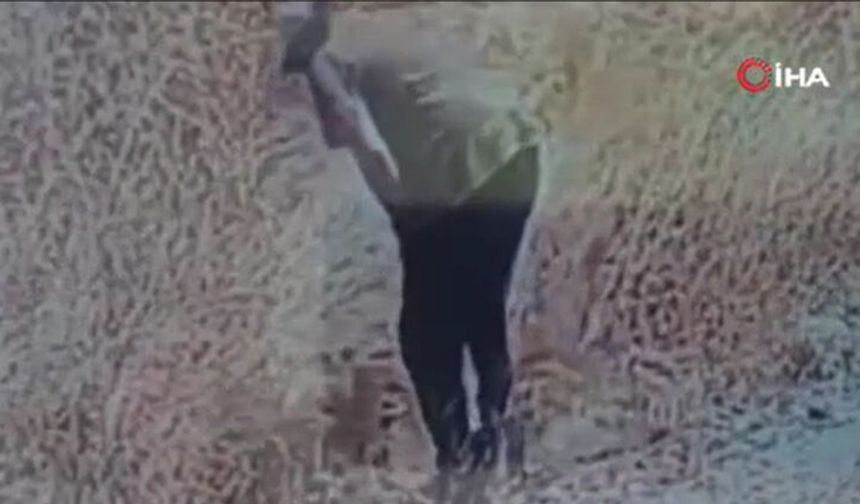 Otları çakmağıyla tutuşturduğu kameralara yansıdı!