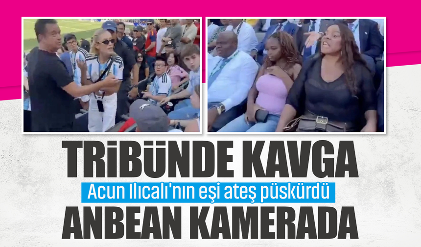 Acun Ilıcalı'nın eşi Çağla Ilıcalı tribünde ateş püskürdü! Acun Ilıcalı araya girdi