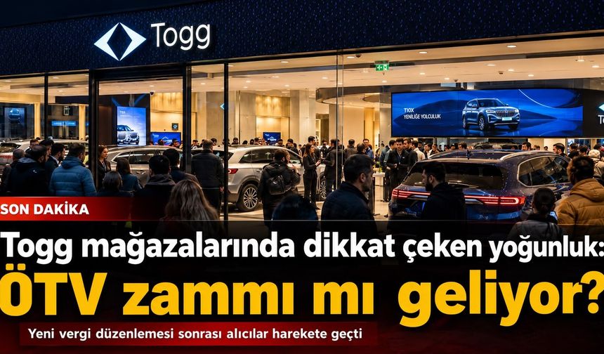 Togg mağazalarında dikkat çeken yoğunluk: ÖTV zammı mı geliyor?
