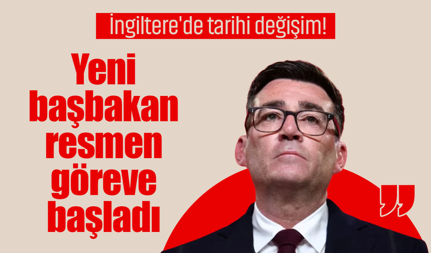 İngiltere'de tarihi değişim! Yeni başbakan resmen göreve başladı