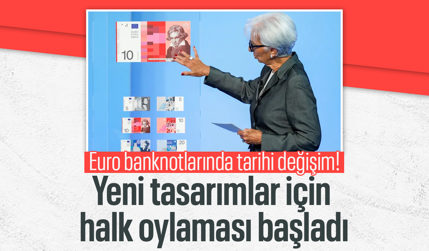 Euro banknotlarında tarihi değişim! Yeni tasarımlar için halk oylaması başladı