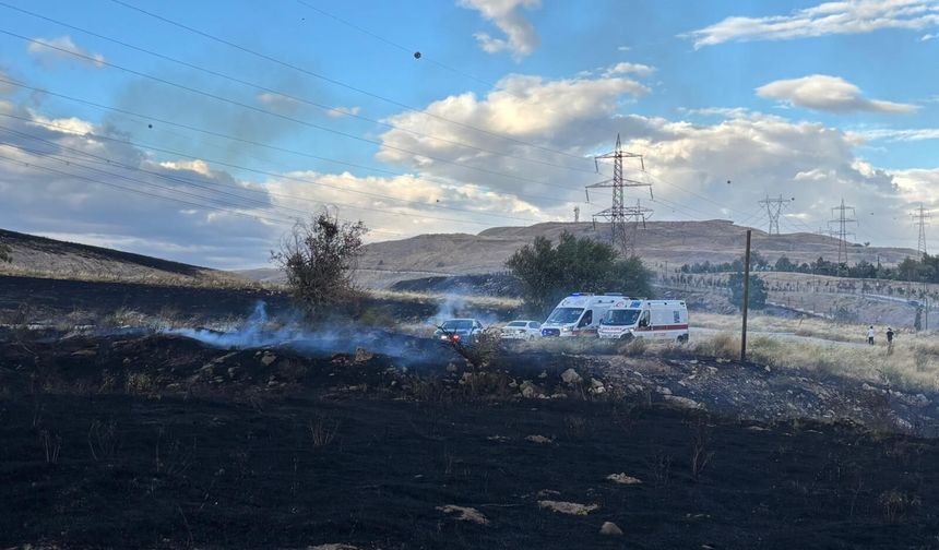 Sincan’da geniş alana yayılan yangın kontrol altına alındı
