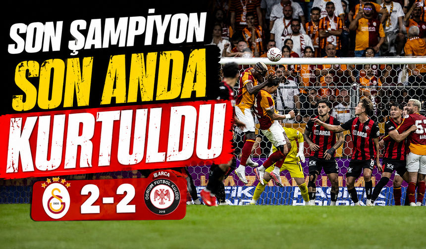Son şampiyon son dakikada kurtuldu