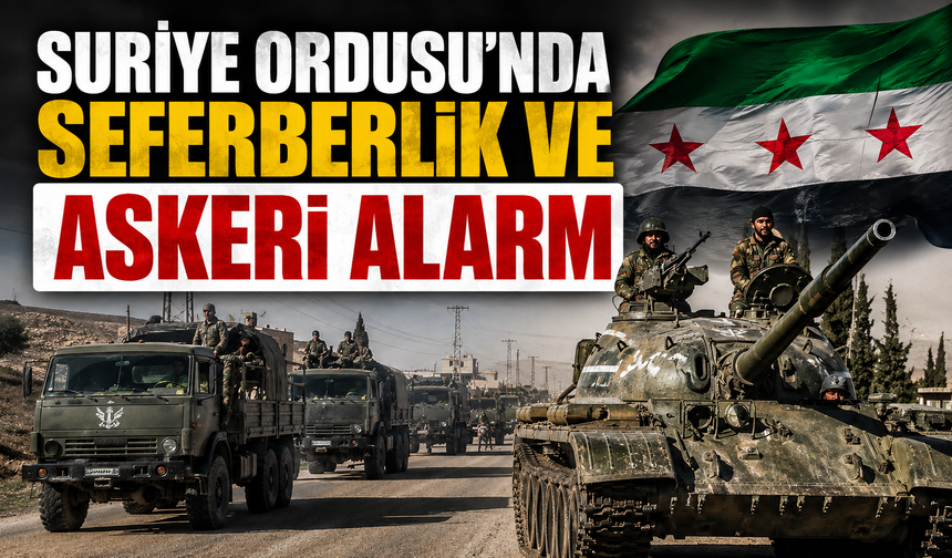 Suriye Ordusu'nda seferberlik ve askeri alarm