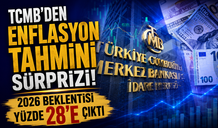 TCMB’den enflasyon tahmini sürprizi! 2026 beklentisi yüzde 28’e çıktı
