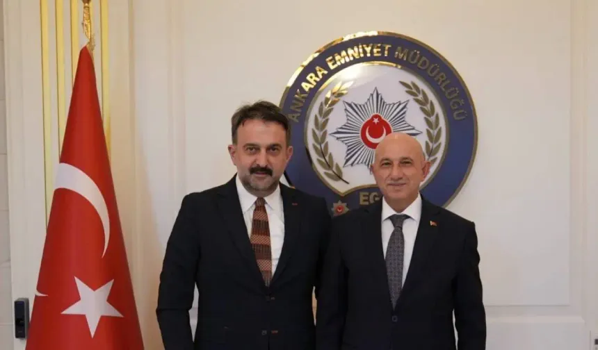 Ankara’da dikkat çeken buluşma! Halil İbrahim Yılmaz, Emniyet Müdürü Maksut Yüksek’i ziyaret etti