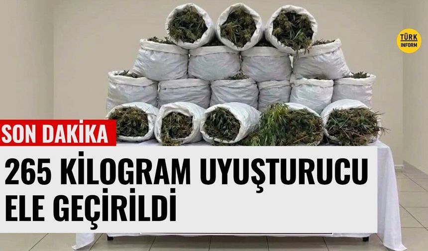 Hakkari ve Samsun'da 265 kilo uyuşturucu ele geçirildi! 3 şüpheli tutuklandı