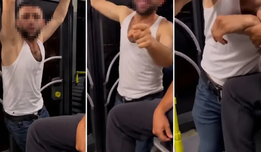 Metrobüste rahatsız edilen genç kadın KADES'e bastı! Polis bir durak sonra yakaladı