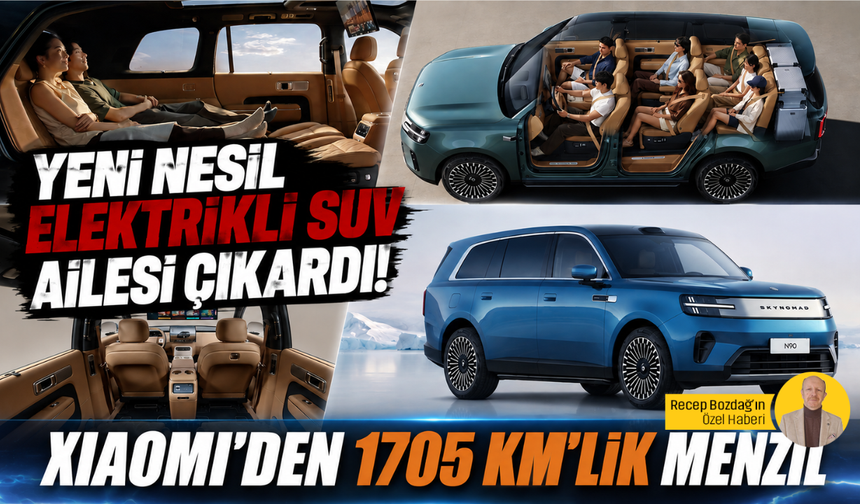 Yeni telefon değil, yeni nesil elektrikli SUV ailesi çıkardı! Xiaomi'den 1705 km'lik menzil