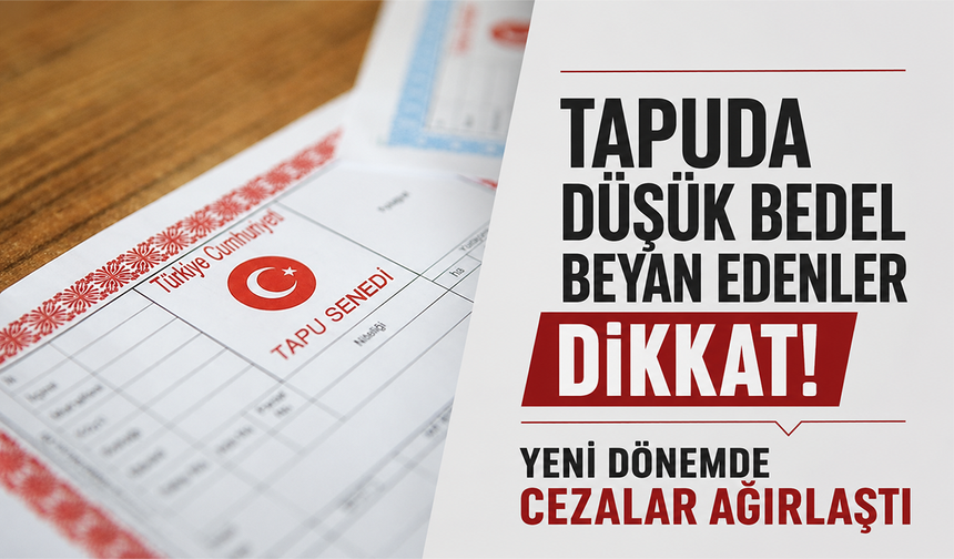 Tapuda düşük bedel beyan edenler dikkat! Yeni dönemde cezalar ağırlaştı