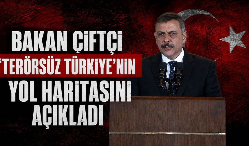 Bakan  Çiftçi "Terörsüz Türkiye"nin yol haritasını açıkladı: "Tasfiye, teyit, denetim ve normalleşme"