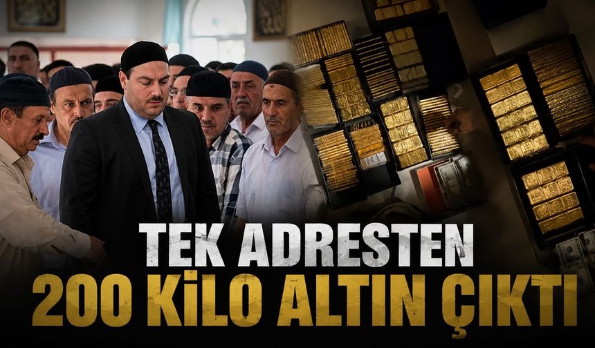 Alihan Kuriş Suç Örgütü operasyonunda 200 kilo külçe altın ele geçirildi