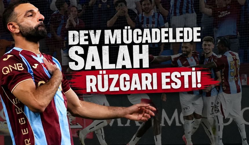 Trabzonspor - Başakşehir: 2-1: Maç sonucu: Trabzonspor, Salah'ın golleriyle 3 puanı aldı!