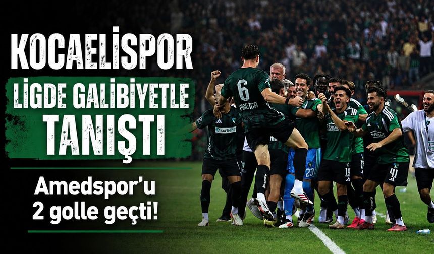 Kocaelispor - Amedspor: 2-0 | MAÇ SONUCU | Kocaelispor, Amedspor'u 2 golle geçti! Ligde galibiyetle tanıştı