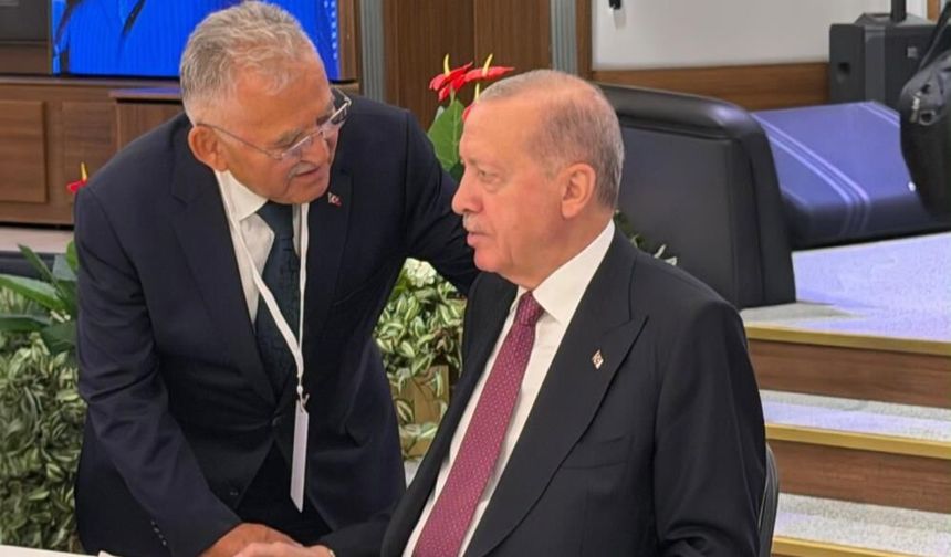 Kayseri Büyükşehir Belediye Başkanı Büyükkılıç Ankara’da Erdoğan ile görüştü