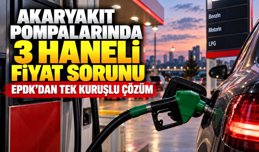 Akaryakıt pompalarında 3 haneli fiyat sorunu! EPDK’dan tek kuruşlu çözüm