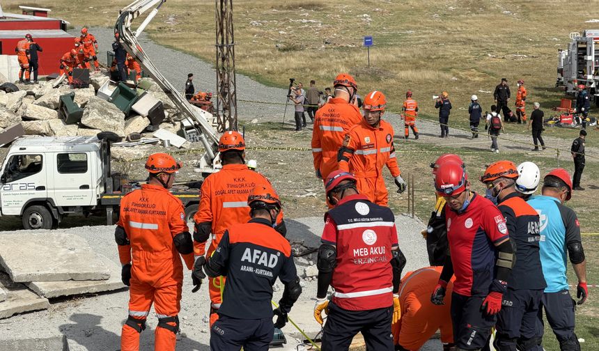 Erzincan’da 6,9’luk deprem senaryosu! 1052 personel sahaya indi
